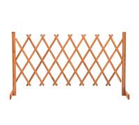 Solid Fir Wood Garden Trellis Fence Barrier Grey/Orange Multi Sizes vidaXL