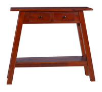 vidaXL Solid Mahogany Wood Console Table Classical Brown Side Telephone Table