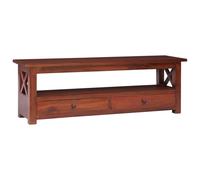 vidaXL Solid Mahogany Wood TV Cabinet Brown Stereo Hifi Cabinet Media Unit