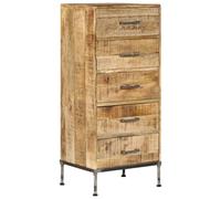 vidaXL Solid Mango Wood Chest of Drawers Home Storage Cabinet Organiser Unit