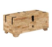 vidaXL Solid Mango Wood Coffee Table 80x40x35cm Home Tea Side Telephone Stand