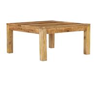 Vidaxl Coffee Table 80X80X40 Cm Solid Mango Wood