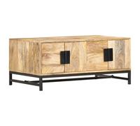 vidaXL Solid Mango Wood Coffee Table Brown Couch Living Room Table Furniture