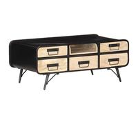 vidaXL Solid Mango Wood Coffee Table Home Interior Living Room Wooden Furniture