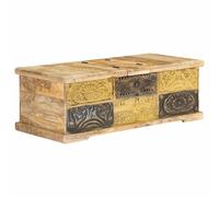 Coffee Table 100X50X35 Cm Solid Mango Wood
