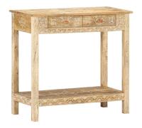 vidaXL Solid Mango Wood Console Table Wooden Side Hall Entryway Table under Mirr