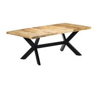 vidaXL Solid Mango Wood Dining Table 200cm Kitchen Dinner Furniture Stand