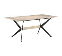 vidaXL Solid Mango Wood Dining Table Wooden Kitchen Dinner Desk Home Furniture