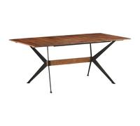 vidaXL Solid Mango Wood Dining Table Wooden Kitchen Dinner Desk Indoor Home