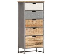 vidaXL Solid Mango Wood Drawer Cabinet Chest of Drawer Storage Stands Sideboards