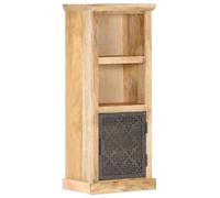 vidaXL Solid Mango Wood Highboard with Door Office Storage Cabinet Furniture Liv