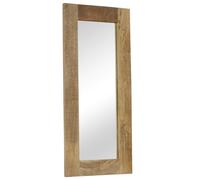 vidaXL Solid Mango Wood Mirror 50x110cm Hallway Bathroom Vanity Makeup Decor
