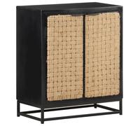 vidaXL Sideboard 60x35x70 cm Solid Mango Wood, Black