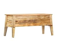 vidaXL Solid Mango Wood Storage Box Hall Box Bench Box Storage Bench Hall Bench Entryway Bench Home Hallway Furniture Rustic Design