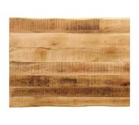 vidaXL Solid Mango Wood Table Top - Live Edge Design - Dining Table Replacement - 90x60x2.5 cm
