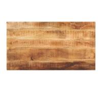vidaXL - Solid Mango Wood Table Top - Rectangular ic Replacement for Dining/Living Room, Kitchen, Office - 100 x 50 x 3.8 cm