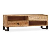 vidaXL Solid Mango Wood TV Cabinet 120x30x40cm Stand Unit Entertainment Centre
