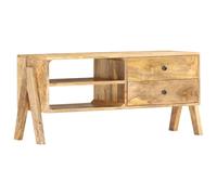 vidaXL Solid Mango Wood TV Cabinet 97x35x47cm Entertainment Centre Stand Unit