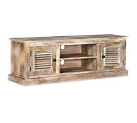 vidaXL Solid Mango Wood TV Cabinet HiFi Lowboard Stand Unit Home Furniture