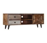 Vidaxl Tv Cabinet 118X30X40 Cm Solid Mango Wood, Brown