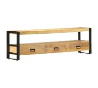 vidaXL Solid Mango Wood TV Cabinet Home HiFi Stand Unit Entertainment Centre