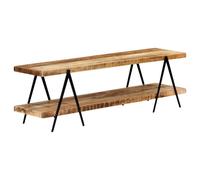 Vidaxl Tv Cabinet 160X40X50 Cm Solid Mango Wood, Brown