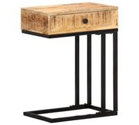 vidaXL Solid Mango Wood U-Shaped Side Table Sofa End Coffee Table Living Room