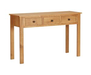 vidaXL Solid Oak Wood Dressing Table Wooden Console Hallway Entryway Table
