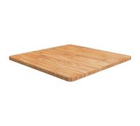 vidaXL Solid Oak Wood Square Table Top 70x70cm - Light Brown Treated Varnished Surface for Dining, Coffee, Bar, Console Tables & More in Home/Commercial
