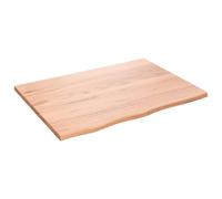 (light brown, 80 x 60 x 2 cm) vidaXL Table Top Wooden Desk Top Dining Table Top Untreated Solid Wood Oak