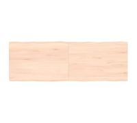 (brown, 120 x 40 x 4 cm) vidaXL Table Top Wooden Desk Top for Table Treated Solid Wood Oak Live Edge