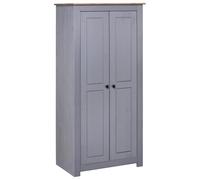 Vidaxl Wardrobe Grey 80X50X171.5 Cm Solid Pine Panama Range