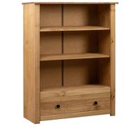 vidaXL Solid Pine Wood Bookcase Panama Range Living Room Bookshelf Highboard