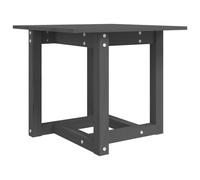 vidaXL Solid Pine Wood Coffee Table - Elegant Grey Square Table for Living Room - Robust and Rustic with Sturdy Tabletop - Easy Assembly Required.
