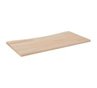 vidaXL Solid Pine Wood Desktop - 110x55x2.5cm - Handmade with Live Edge - Natural or Paintable Surface - Versatile for Office, Study or Coffee Table