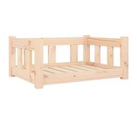 vidaXL Solid Pine Wood Dog Bed - Comfortable, Durable, Rustic Dog Bed in Natural Brown Color - Minimalist Design - Assembly Required