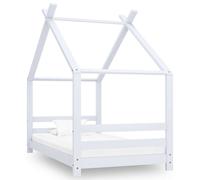 vidaXL Solid Pine Wood Kids Bed Frame Toddler Bedstead Furniture Bedroom Teenage