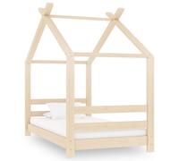 vidaXL Solid Pine Wood Kids Bed Frame Toddler Children Bedstead Furniture