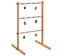 vidaXL Solid Pine Wood Ladder Golf Set with Carrying Bag - Perfect for Family Gatherings and Friendly Get-Togethers