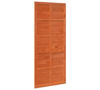 vidaXL Solid Pine Wood Rectangular Barn Door with Matte Finish for Interior 208x90x2.5cm
