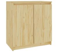 Vidaxl Side Cabinet 60X36X65 Cm Solid Wood Pine, Brown