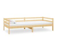 vidaXL Solid Pinewood Day Bed 90x200 cm Wooden Guest Sleepover Overnight Bed