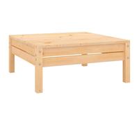 vidaXL Solid Pinewood Garden Footstool Outdoor Wooden Patio Footrest Ottoman