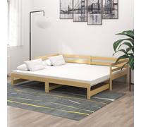 Vidaxl Pull-Out Day Bed Without Mattress 2X(90X200)Cm Day Beds