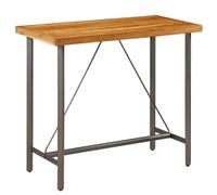 vidaXL Solid Reclaimed Teak Bar Table 120x58x106cm Kitchen Dining Furniture