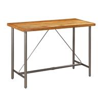 vidaXL Solid Reclaimed Teak Bar Table 150x70x106cm Kitchen Dining Furniture