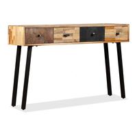 vidaXL Solid Reclaimed Teak Console Table 120x30x76cm Living Room Sideboard