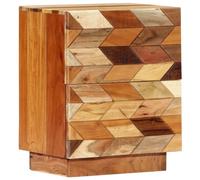 vidaXL Solid Reclaimed Wood Bedside Cabinet 40x30x50cm Storage Cupboard Stand