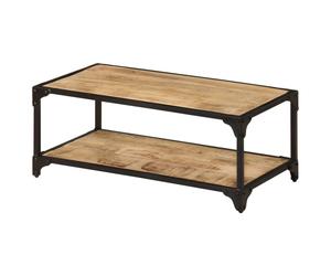 vidaXL Solid Rough Mango Wood Coffee Table Couch Side End Accent Console Table