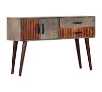 vidaXL Solid Rough Mango Wood Console Table Side Cabinet Stand Hallway Entryway